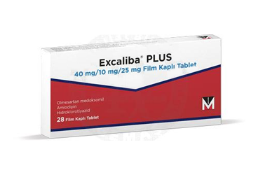 EXCALIBA PLUS 40 MG/ 10 MG/ 25 MG FILM KAPLI TABLET (28 TABLET)
